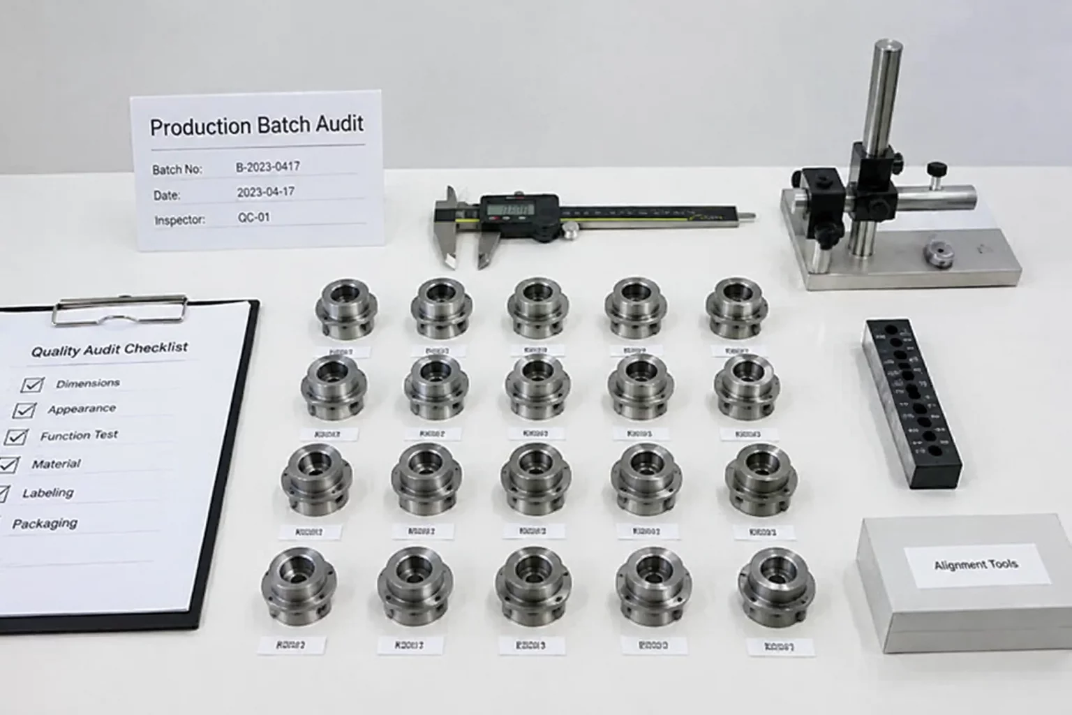 Batch Tolerance Audit visual specimen inspection