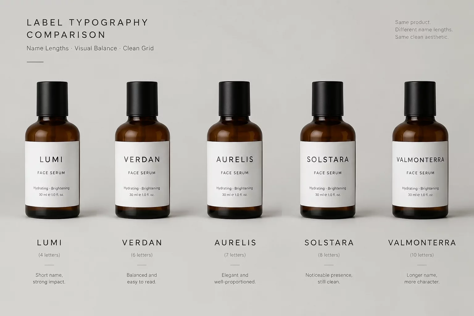 Long Name Case Study typographic analysis