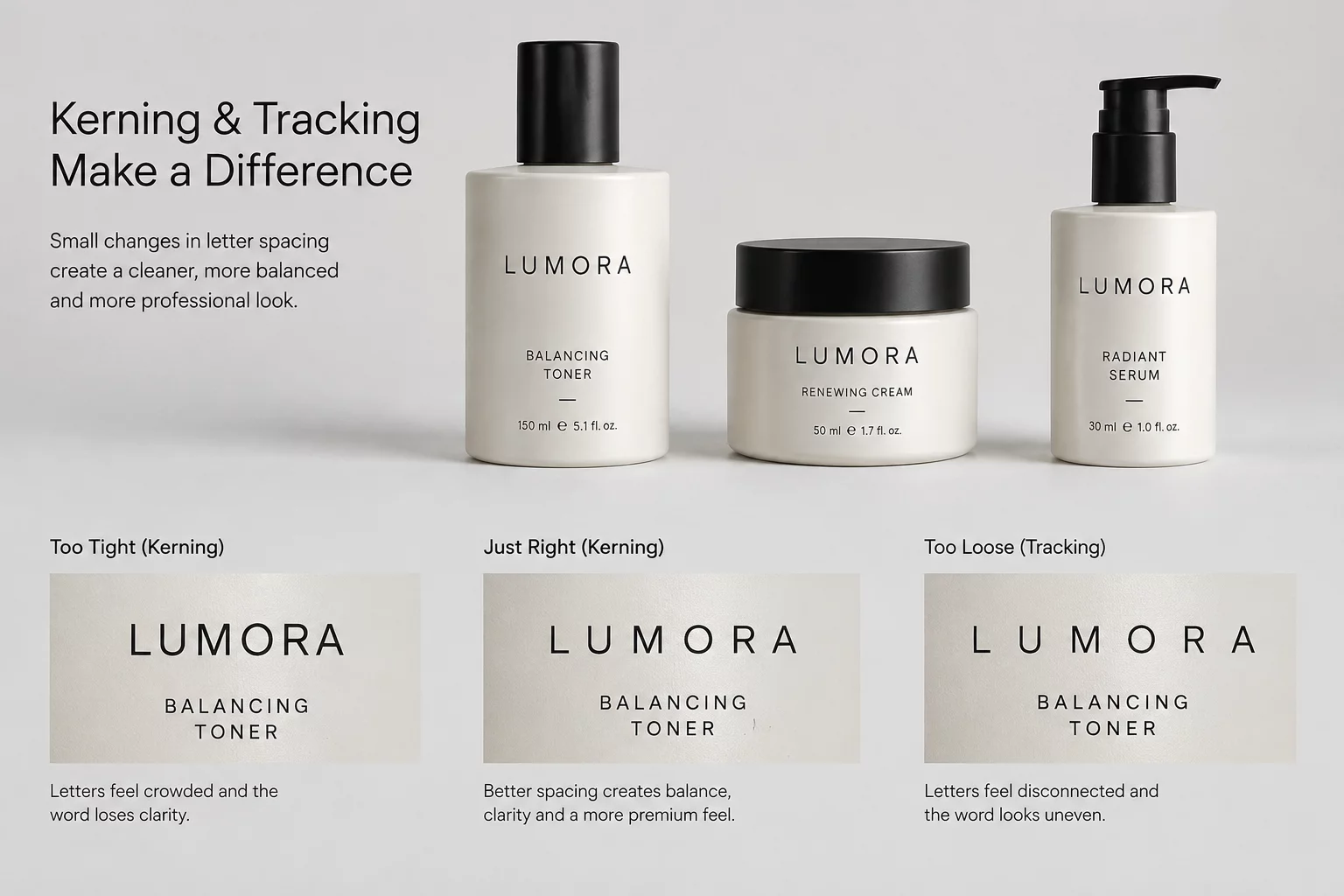 Tracking and Kerning Limits